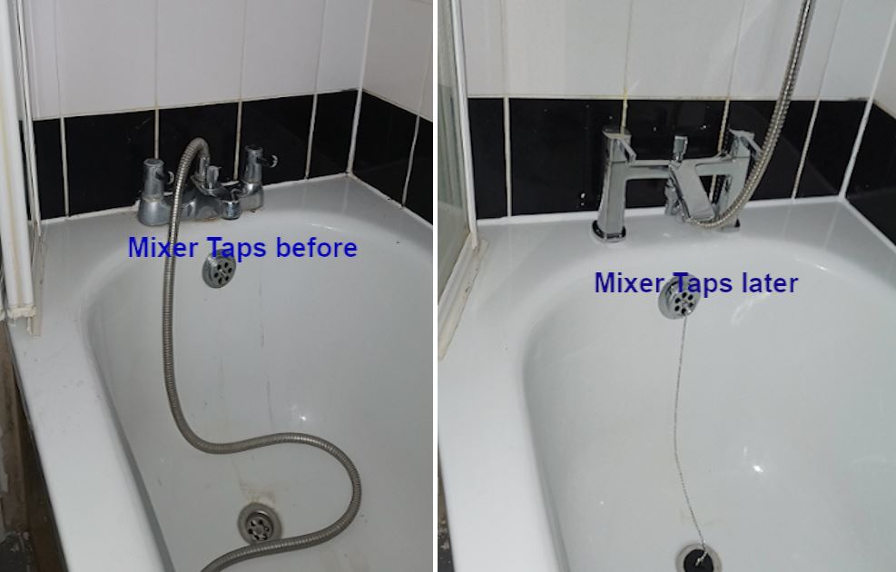 Mixer taps replacement